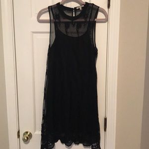 Black lace dress